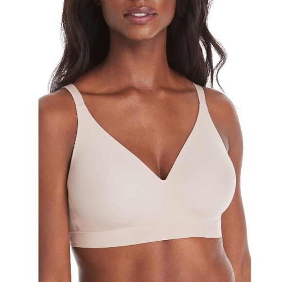 Hanes Signature Invisible Embrace Lightweight Smooth Support Wirefree Bra Sz 3XL - Picture 3 of 8